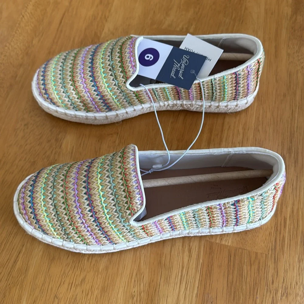 ✋NWT Women's Skipper Striped Espadrille Memory Foam Vacation Cruise Summer